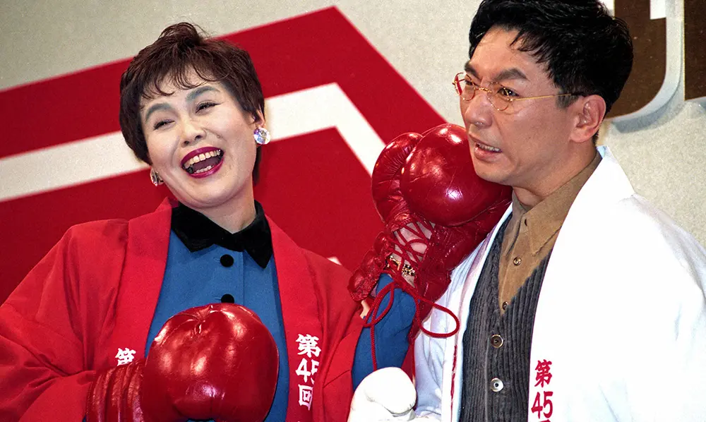 紅白歌合戦の司会の上沼恵美子さんと古舘伊知郎さん